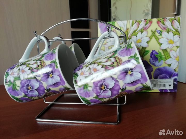 Набор из 4 чашек, фарфор