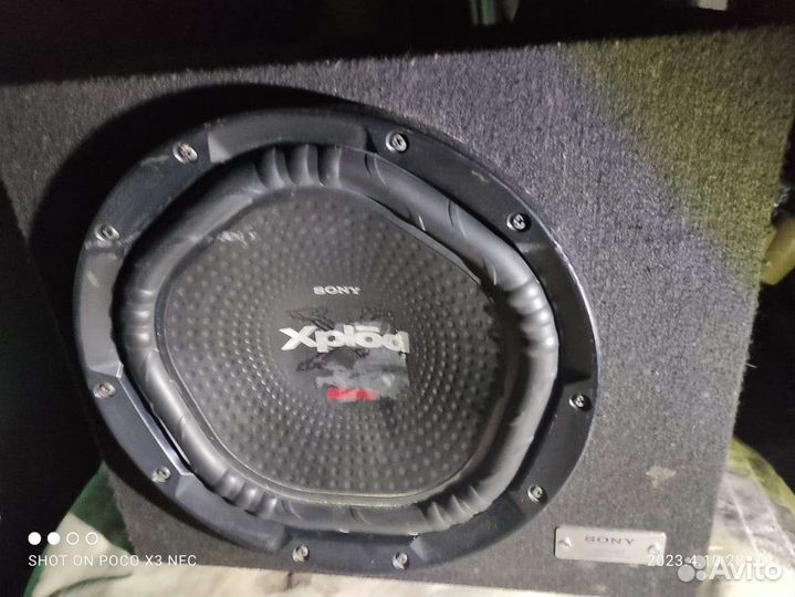 Сабвуфер sony xplod 1800w с усилителем