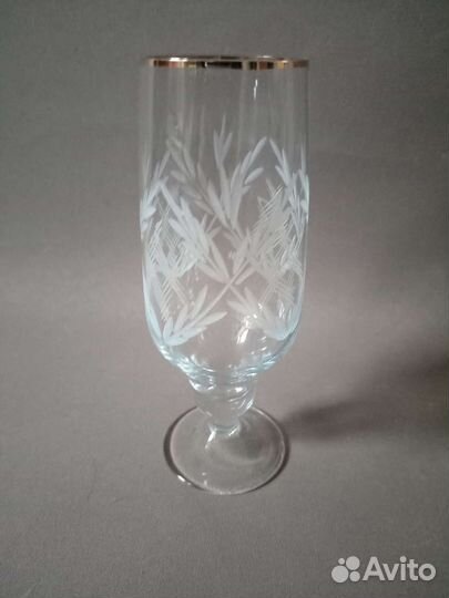 Хрустальные рюмки СССР с позолотой