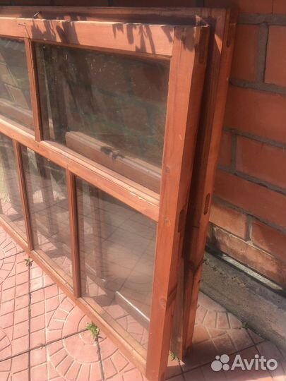 Окно деревянное двойное 124х99 см