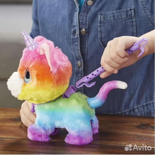 Игрушка FurReal Friends Котик-единорожек без короб