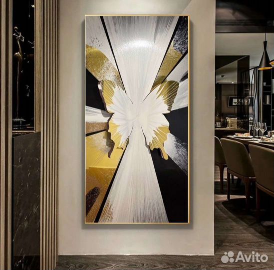 Картина с 3D эффектом Картина абстракция бабочка