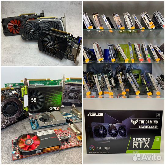 Видеокарты RTX 4070 4070 ti 2060 1060 4060 3060