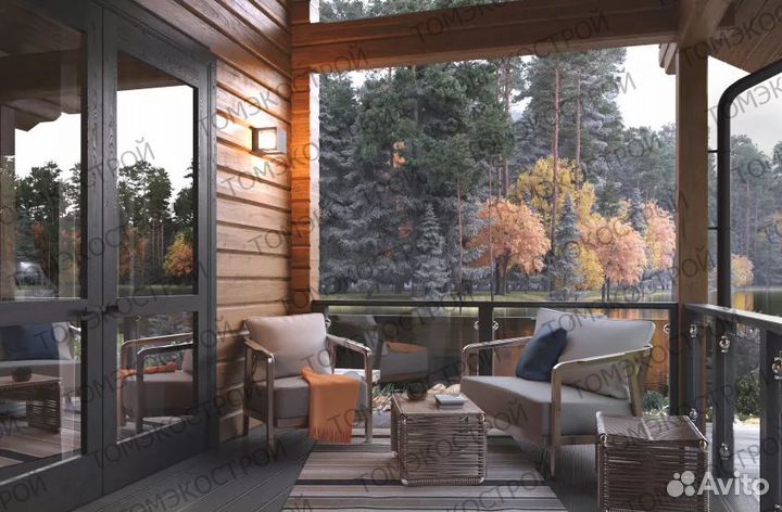 Дом из профилированного бруса 150 м2