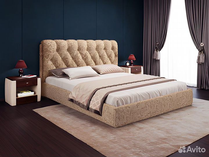 Кровать двуспальная империя люкс, Кристал 5/5С (16