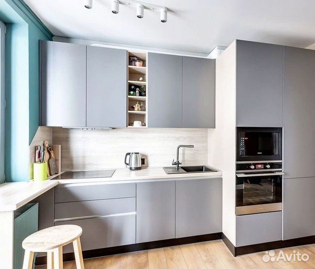 Современная кухня на заказ мдф фасады