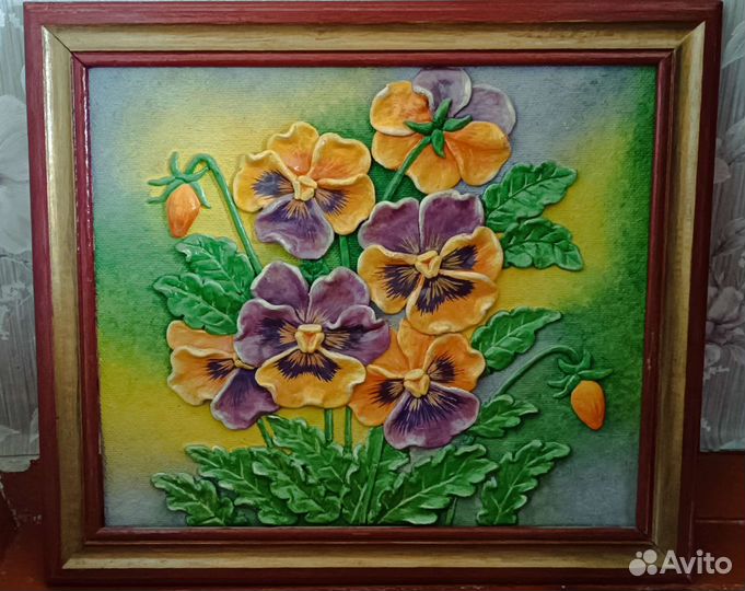 Объёмная картина из солёного теста