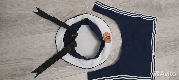 Бескозырка и гюйс. Набор моряка