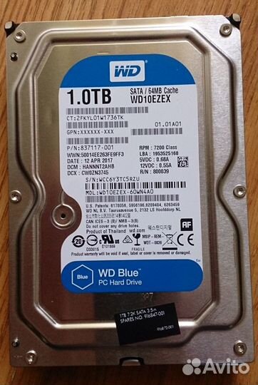 Жесткий диск Western Digital WD10ezex