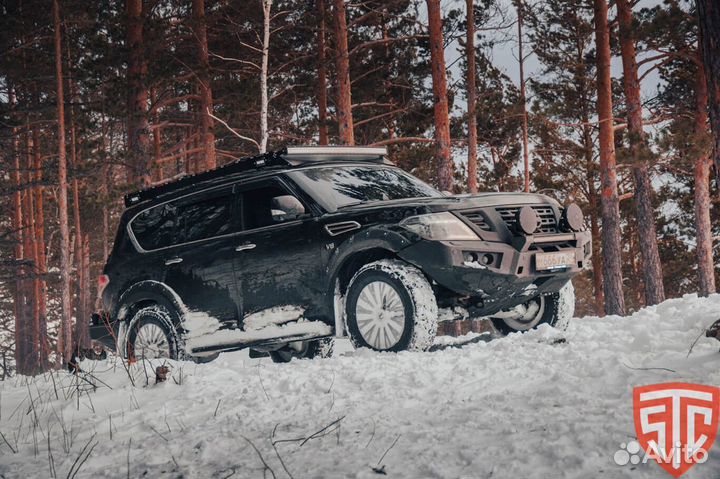 Бампер силовой передний STC Nissan Patrol Y62 2014