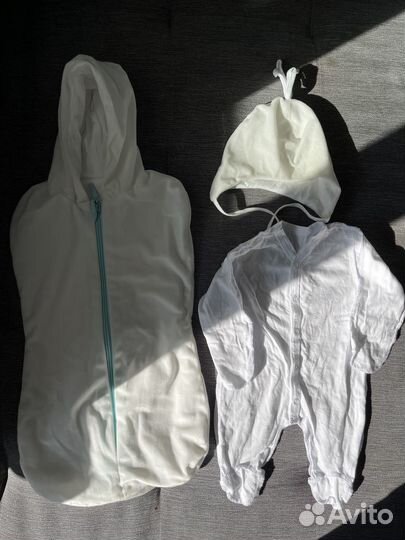 Конверт одеяло кокон на выписку осень весна