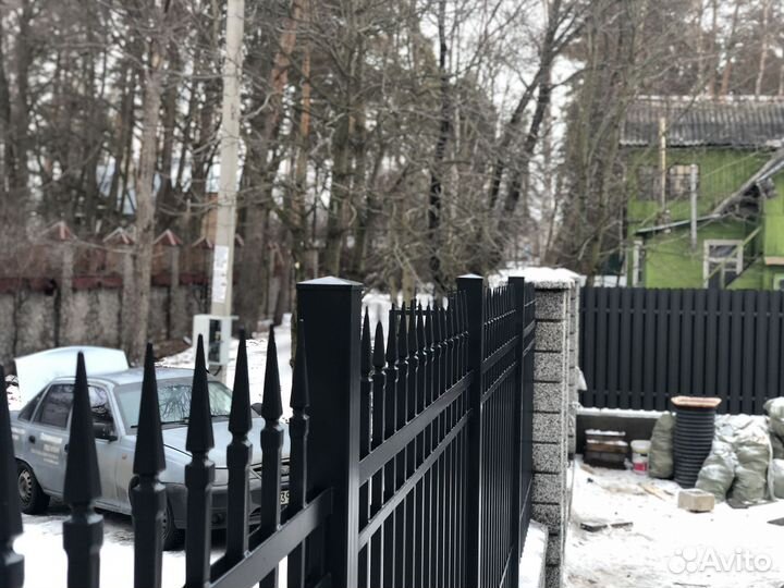 Сварной забор на фундаменте. Смета детально