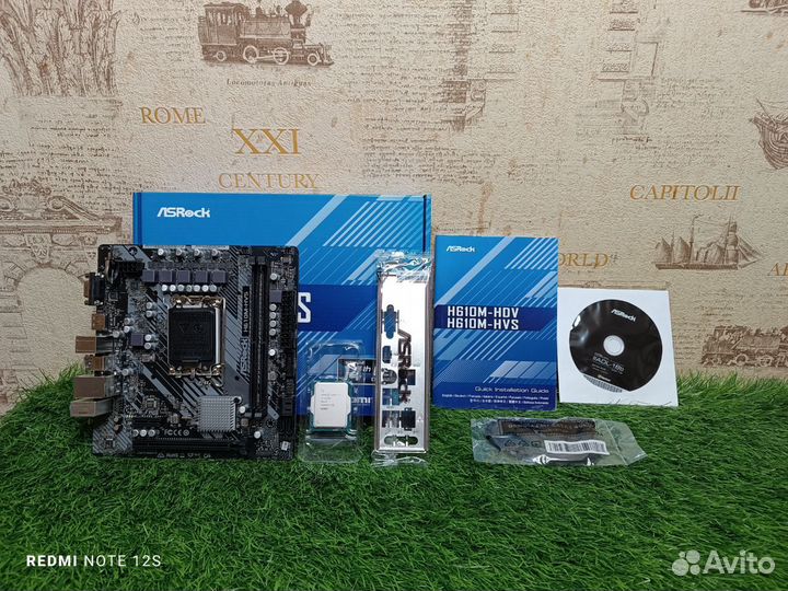 Новая игровая связка I3 12100f + H610 LGA 1700