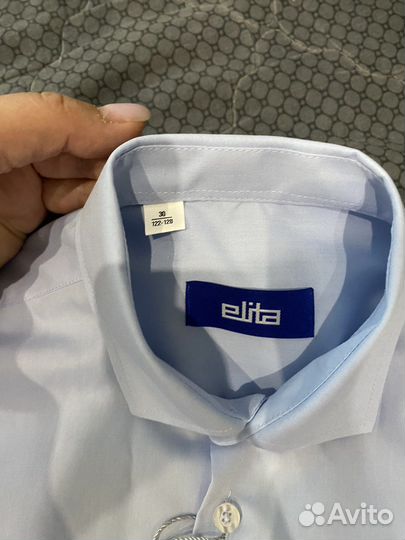 Новая школьная рубашка, р.122/128