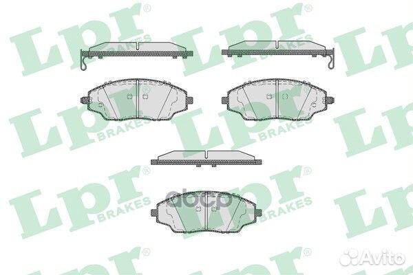 Колодки тормозные дисковые 05P1846 Lpr