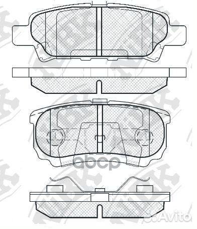 Колодки тормозные дисковые mitsubishi lancer 1