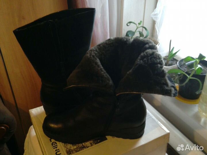 Сапоги кожа-38 и 39.Ботфорты 37 - Нат