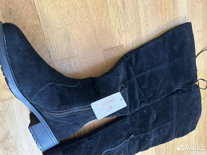 Новые Ботфорты замшевые 37 весна осень