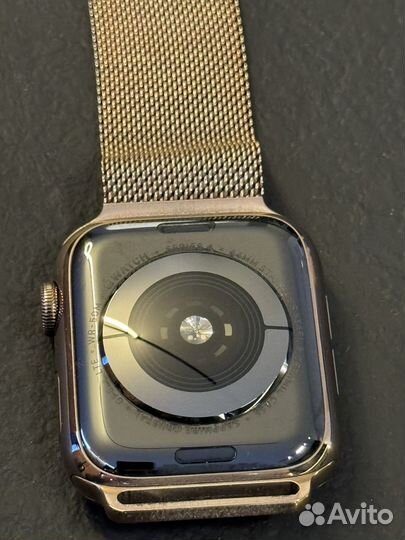 Часы apple watch 4 44 mm stainless steel gold