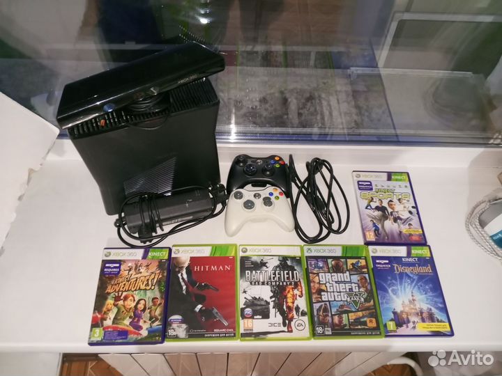 Xbox 360 с играми+ kinect