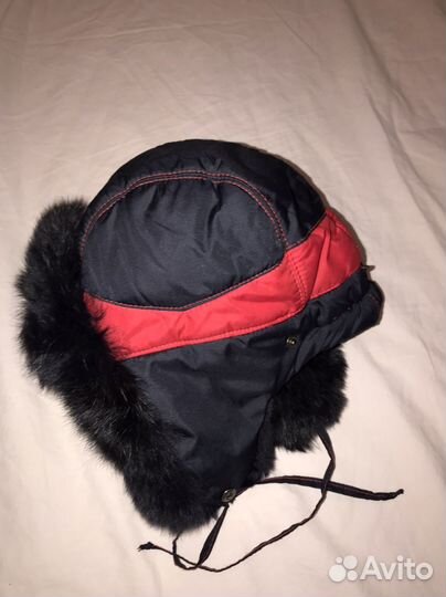 Шапка с мехом кролика