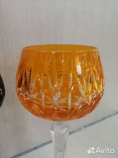 Фужер бокал хрусталь цветной Германия
