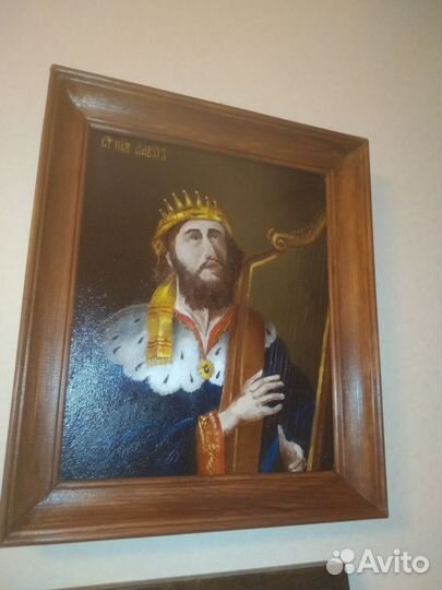 Картина Икона Царя Давида, живопись маслом