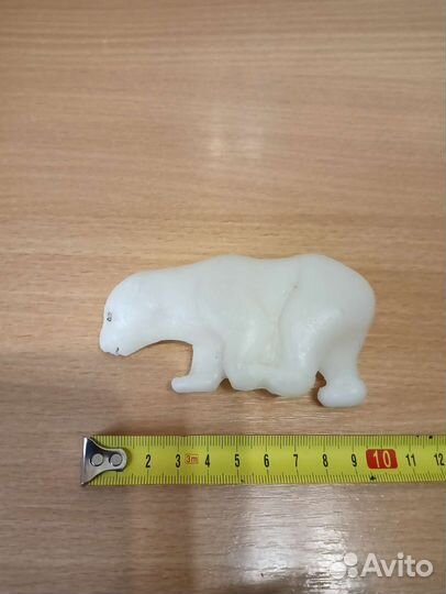 Игрушка белый медведь СССР