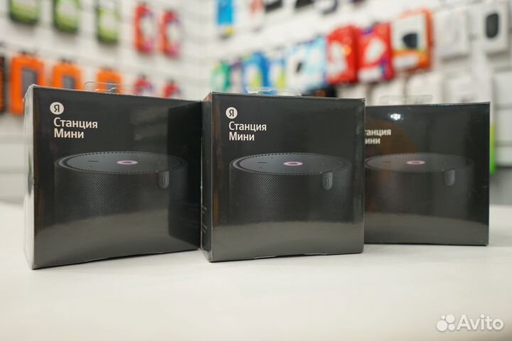 Умная колонка Яндекс Станция Мини без часов Черный