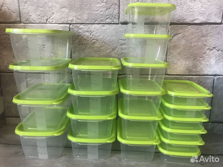 Контейнеры набор 20 штук новый