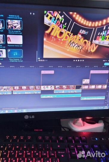 Слайд шоу.Видеомонтаж.Фильм-поздравление на юбилей