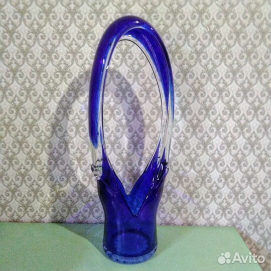 Чудесная кобальтовая ваза 1960-70 гг