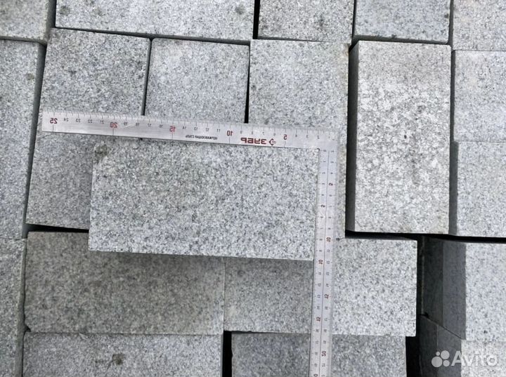 Брусчатка плитка гранитная 100*200 опт, укладка