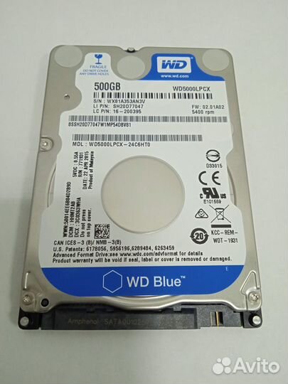Жесткий диск Western Digital 500 Гб