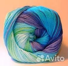 Летняя пряжа бахар батик 100 хлопок