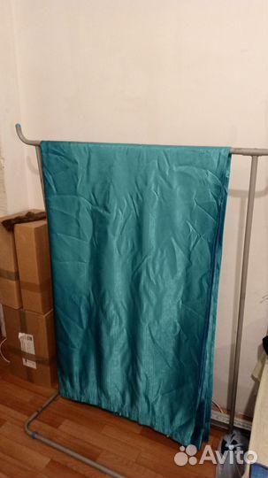 Штора / гардина изумрудная 264х248 (видимо жаккард