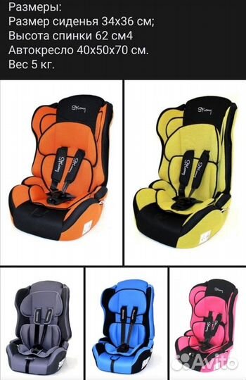 Автокресло возрастной группы I/II/III
