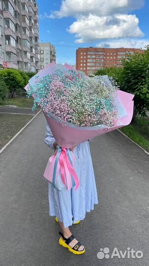 Букет гигант из гипсофилы