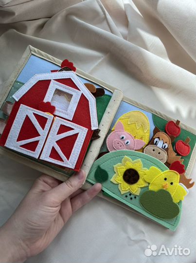 Развивающая книга из фетра