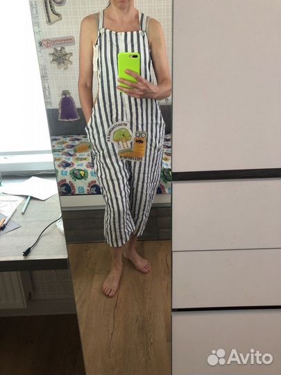 Комбинезон льняной