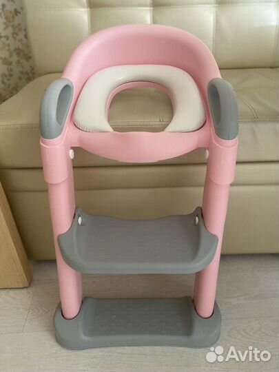 Сиденье насадка для унитаза со ступенькой