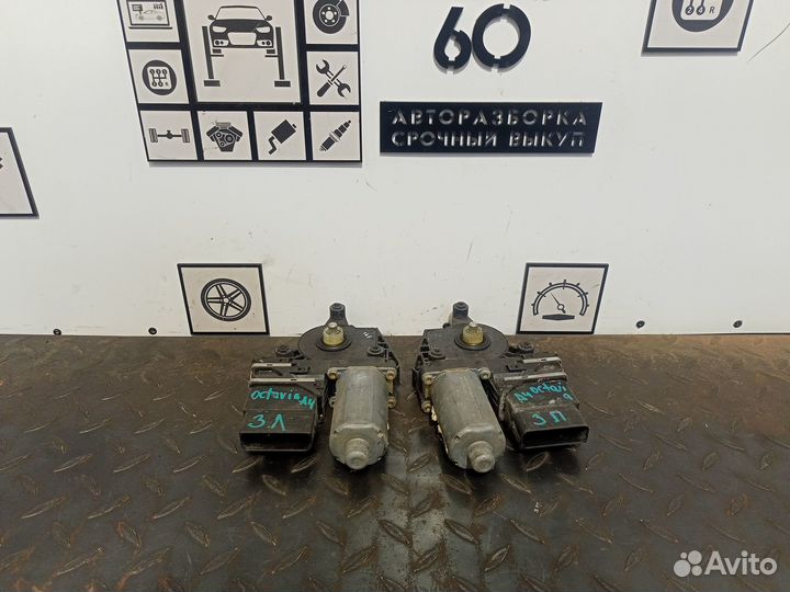 Моторчик стеклоподъемника задний Skoda Octavia A4