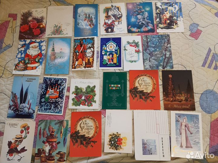 Открытки СССР новый год