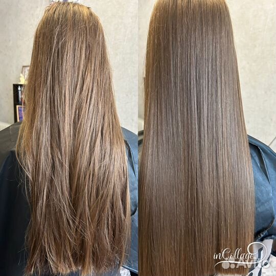 Кератин ботокс микс / снятие сечки, укладка