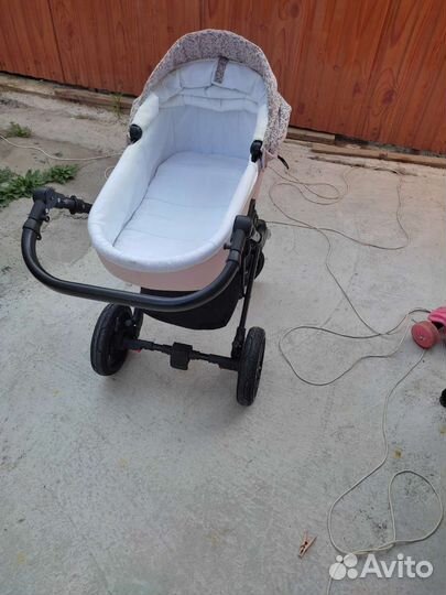 Коляска 2 в 1 indigo эко кожа