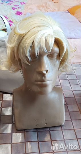 Парик блонд кудрявый короткий