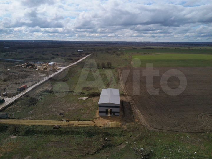 Утепленный ангар, 360 м² с зем.участком 80 сот