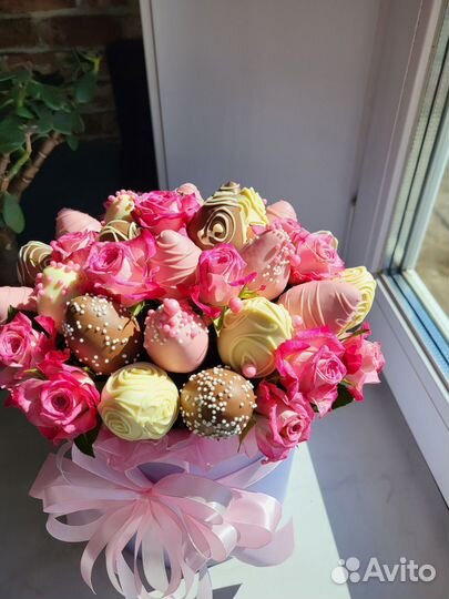 Букет из клубники в шоколаде