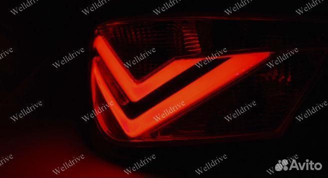 Фонари задние Seat Ibiza 6J 3D 08-12 LED BAR черн