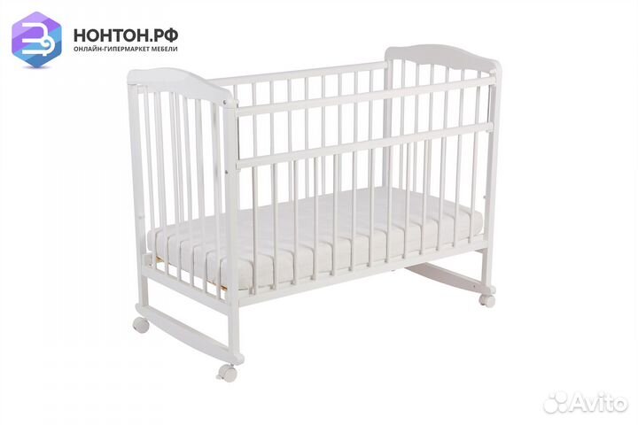 Кроватка детская Алиса белая